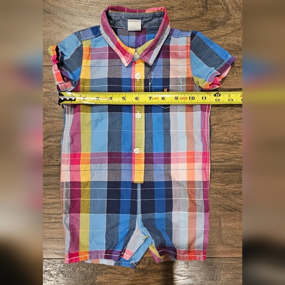 Baby Brannan Bear Plaid Shorty One-Piece - Picture 5 of 7